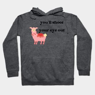 You'll Shoot Your Eye Out Christmas Story Llama Bunny Suit Hoodie